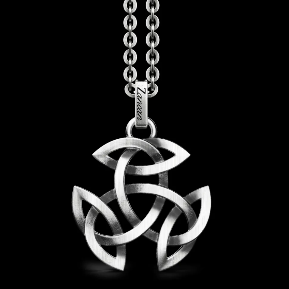 Collana Zancan in argento con pendente celtico.