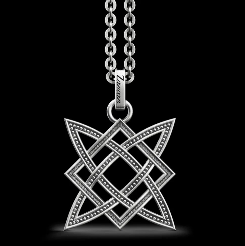 Collana Zancan in argento con pendente celtico.