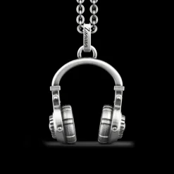 Collana Zancan in argento con pendente a cuffie.