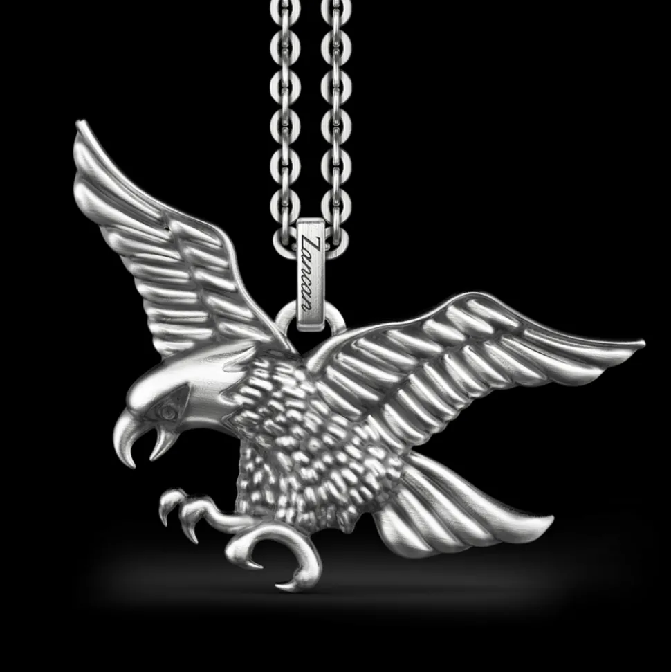 Collana Zancan in argento con aquila.