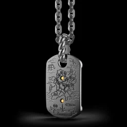 Collana Zancan in argento brunito con veliero.