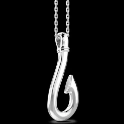 Collana Zancan in argento con pendente ad amo.