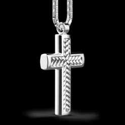 Collana Zancan in argento con pendente a croce.