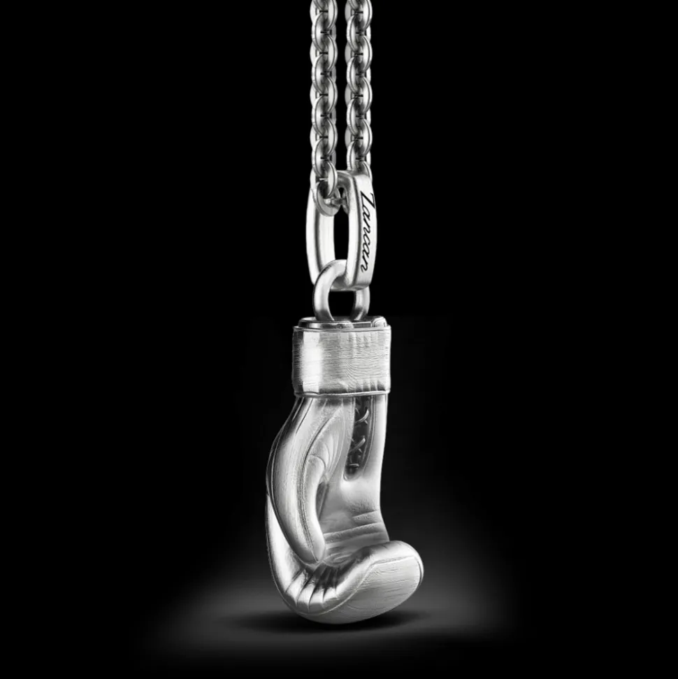 Collana Zancan in argento con guantone.