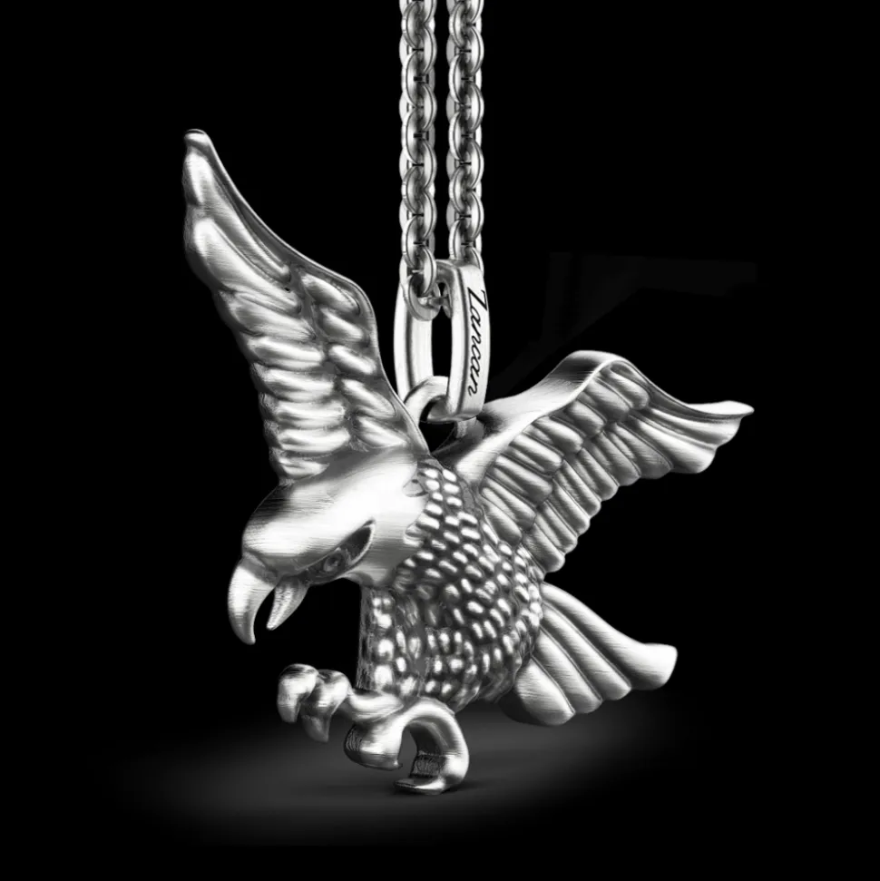 Collana Zancan in argento con aquila.
