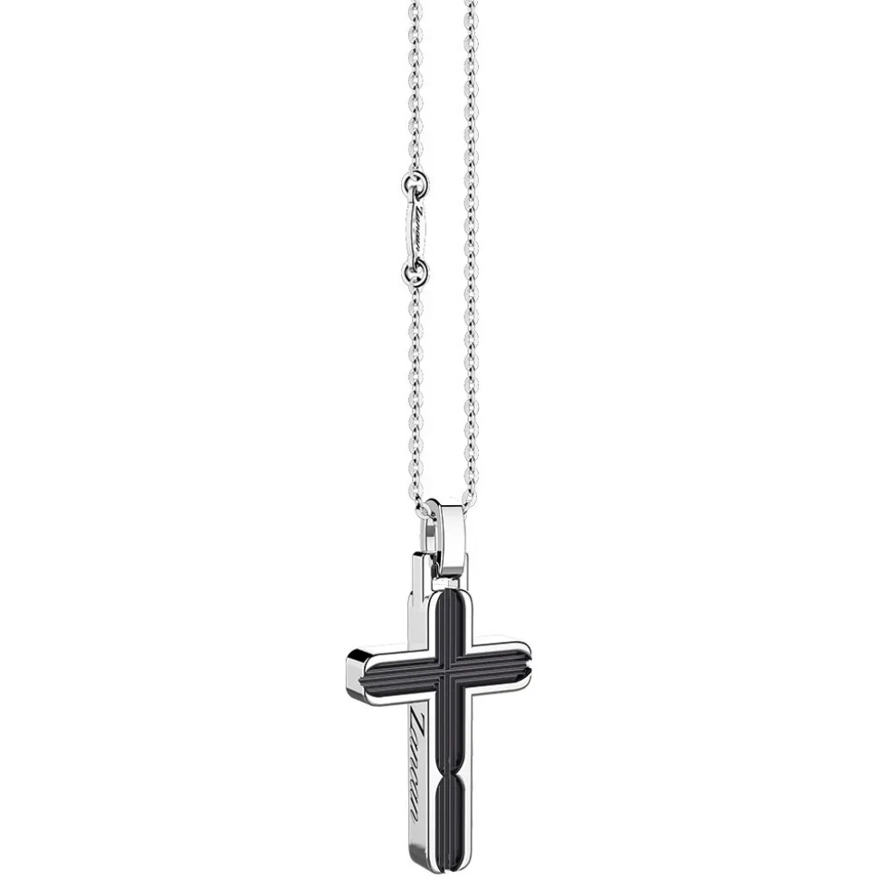Collana Zancan in argento con pendente a croce.
