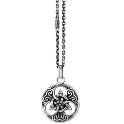 Collana Zancan in argento con pendente celtico.