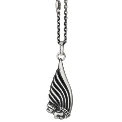 Collana Zancan in argento con pendente a nativo americano.