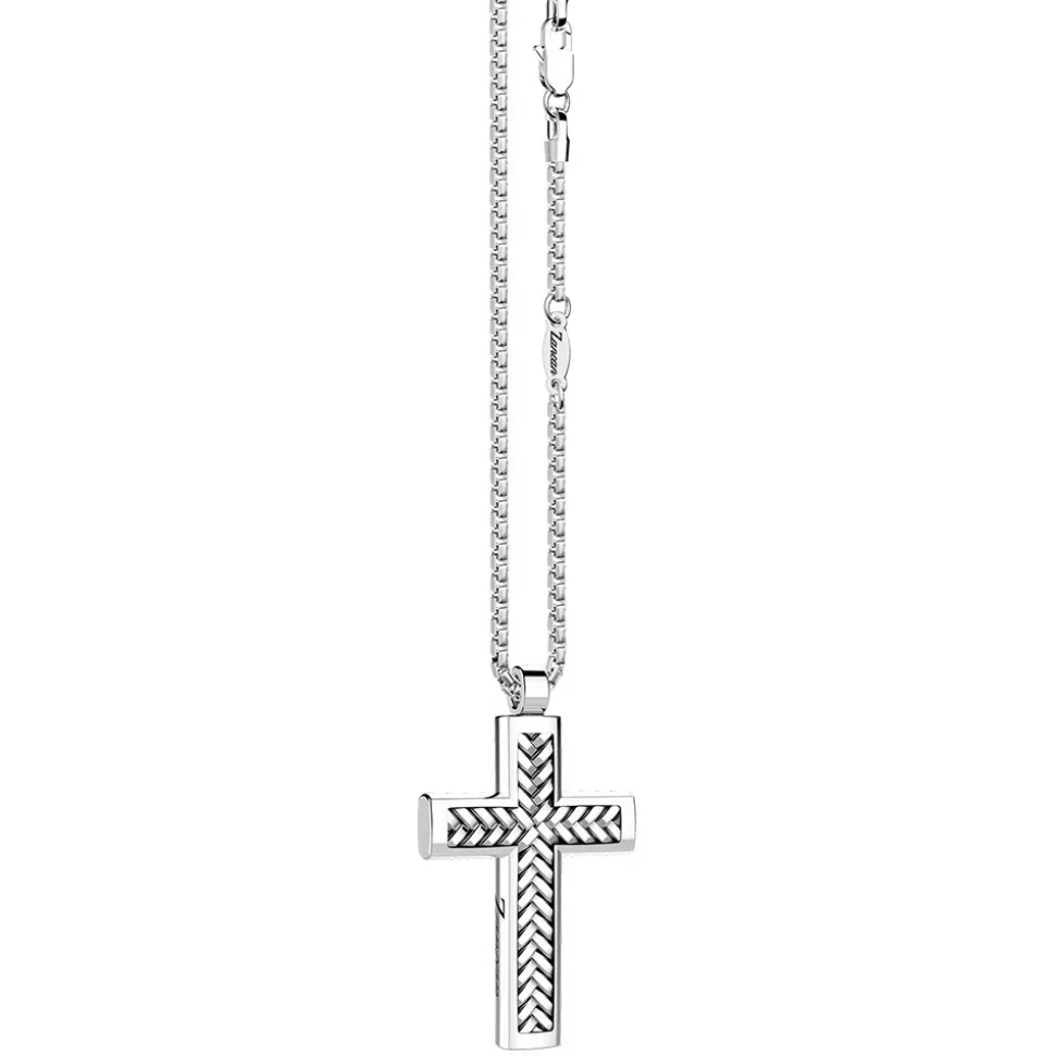 Collana Zancan in argento con pendente a croce.