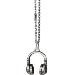 Collana Zancan in argento con pendente a cuffie.
