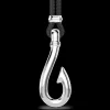 Collana Zancan in kevlar con pendente ad amo in argento.