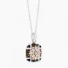 Collana  Zancan in oro bianco con iconica rosa dei venti .