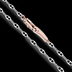 Collana Zancan in oro con pendente ad ancora e diamanti.