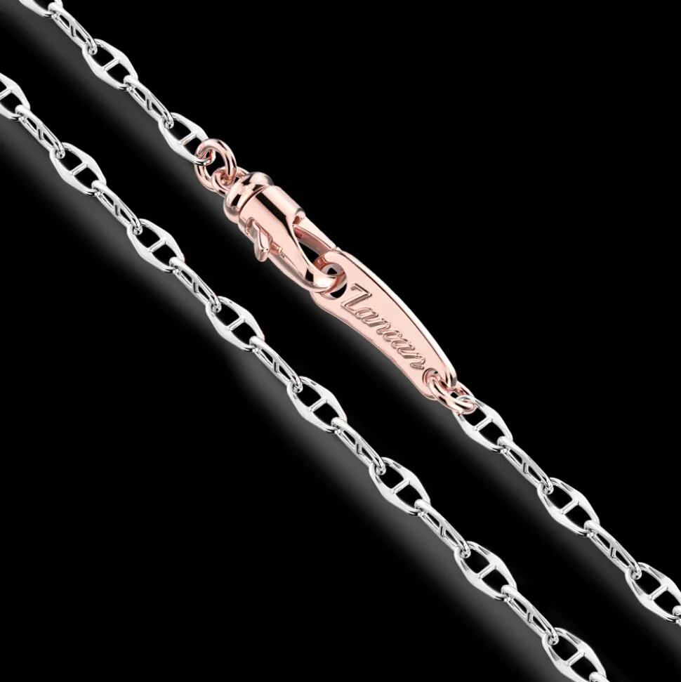 Collana Zancan in oro con pendente ad ancora e diamanti.