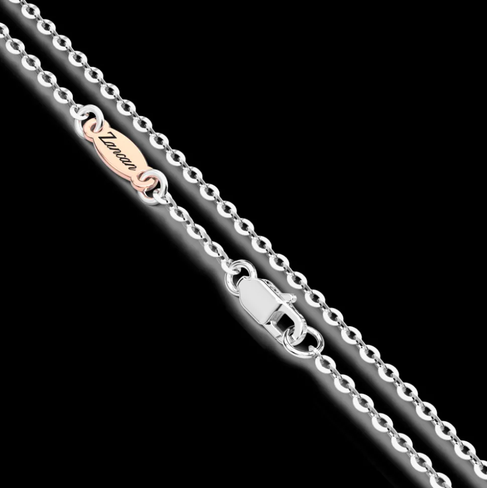 Collana Zancan in oro con pendente a croce e diamanti.