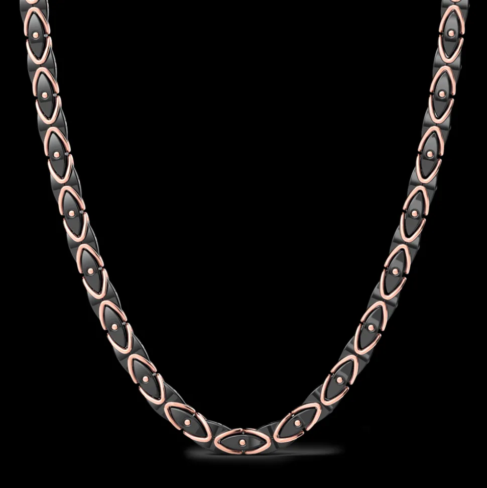 Collana Zancan in oro 18kt e ceramica nera.
