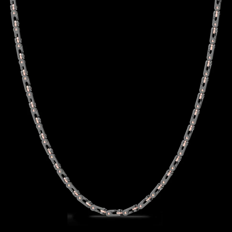 Collana Zancan in oro 18kt e ceramica nera.