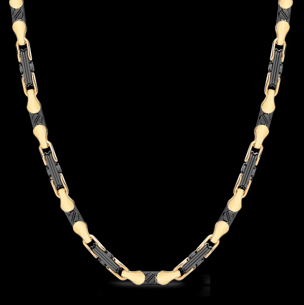 Collana Zancan in oro 18kt e ceramica nera.