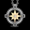 Collana Zancan in Titanio, Oro 18kt e Diamanti | Lusso Made in Italy