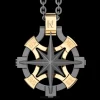 Collana Zancan in Titanio e Oro 18kt | Lusso Made in Italy