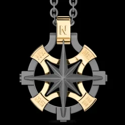 Collana Zancan in Titanio e Oro 18kt | Lusso Made in Italy