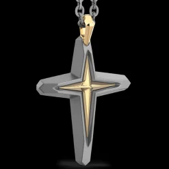 Collana Zancan in Titanio e Oro 18kt | Lusso Made in Italy