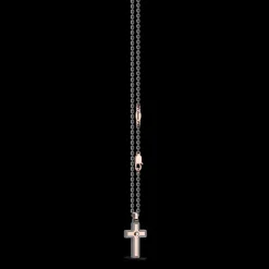 Collana Zancan in titanio e oro bianco e rosa 18Kt | Collezione Eternity Titanium