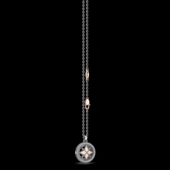 Collana Zancan in titanio e oro con rosa dei venti