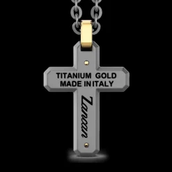 Collana Zancan in Titanio, Oro 18kt e Diamanti | Lusso Made in Italy