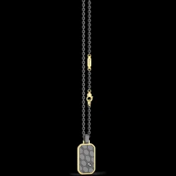 Collana Zancan in Titanio, Oro 18kt e Diamanti | Lusso Made in Italy