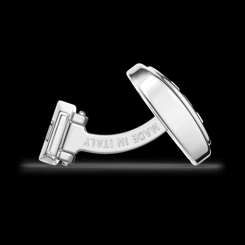 Gemelli Bugatti in argento.