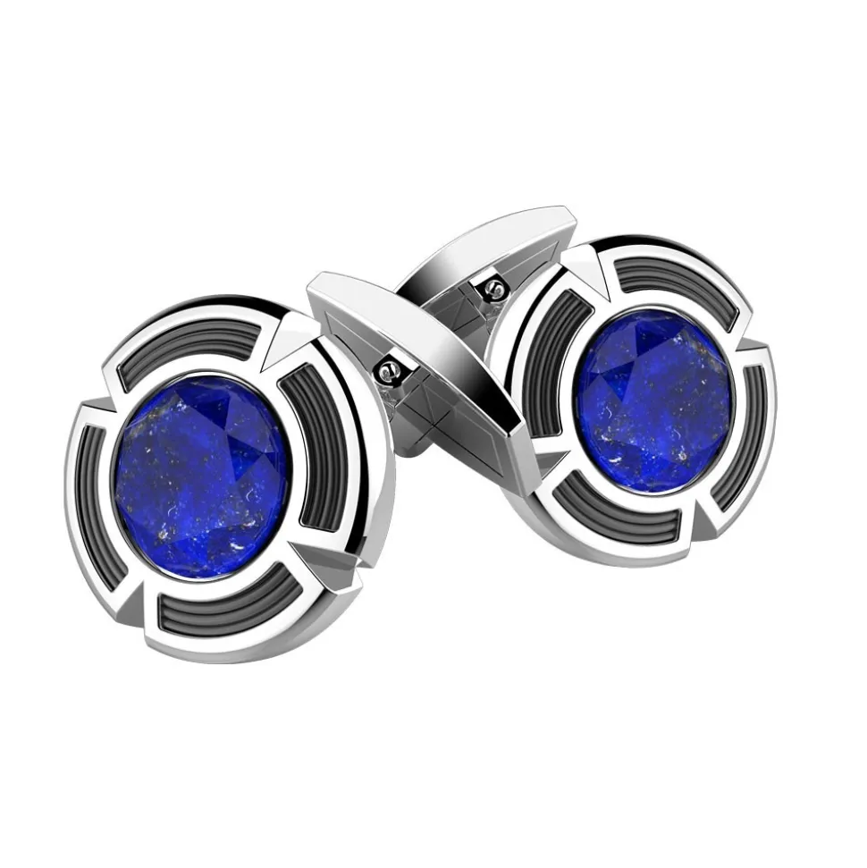 Gemelli in argento con Lapis.