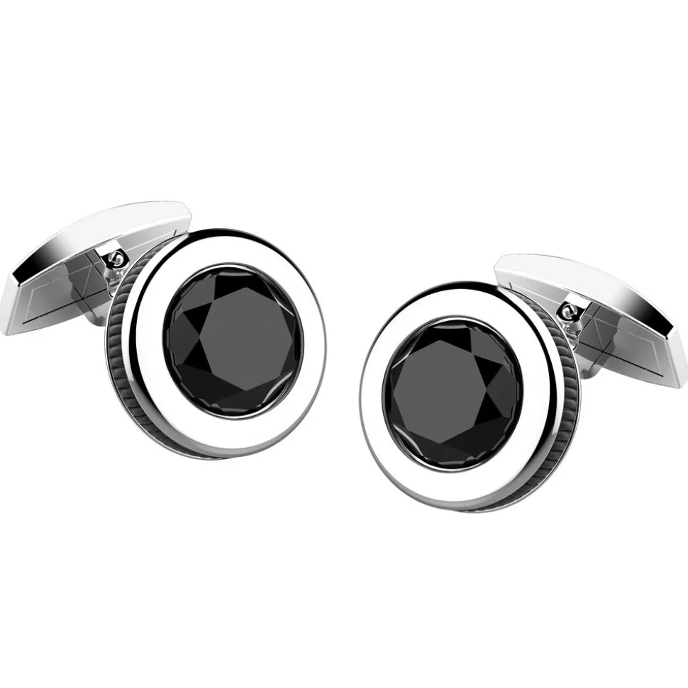 Gemelli in argento con onice
