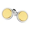 Gemelli Zancan in argento e oro 18k.