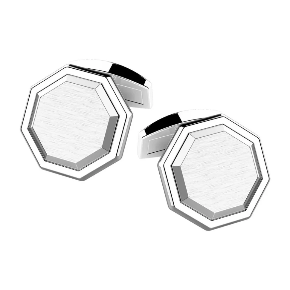Gemelli Zancan in argento ottagonali.